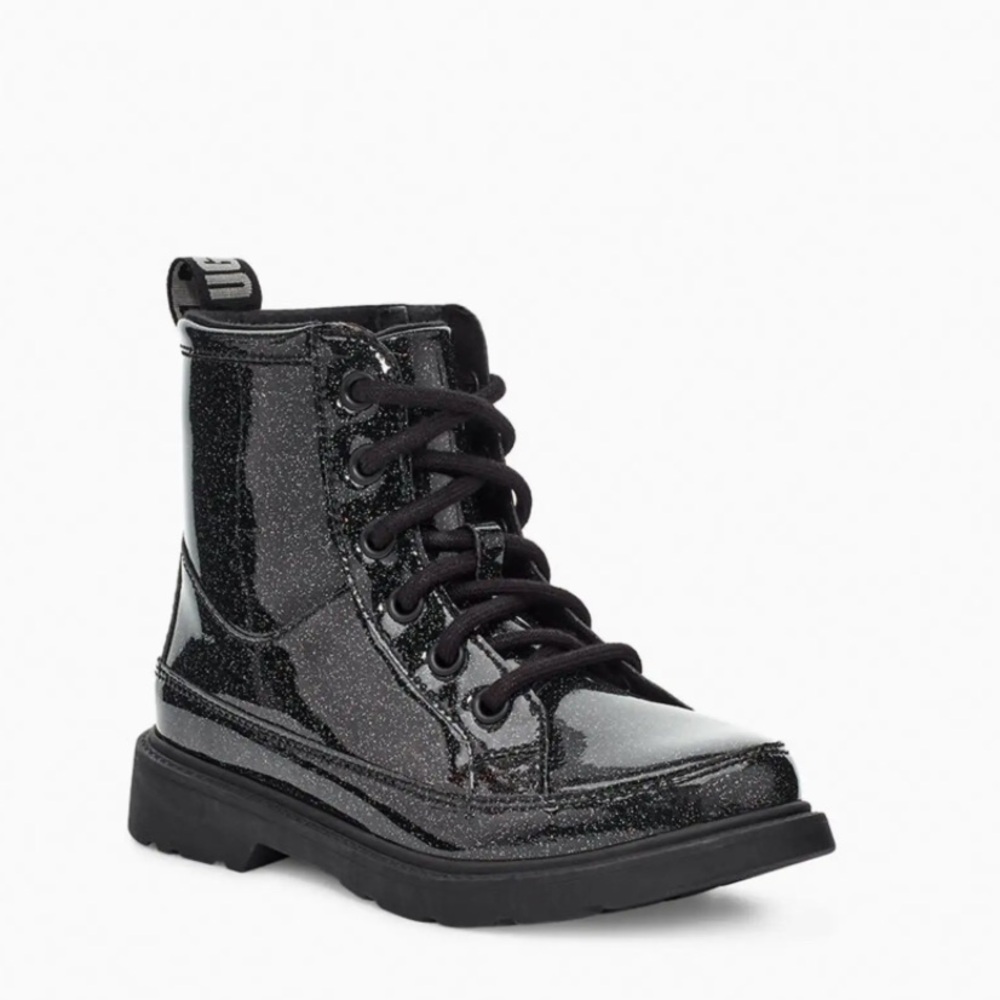 UGG Robley Glitter Boots in Black. Size 7.